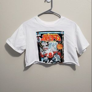 spiderman crop top forever 21